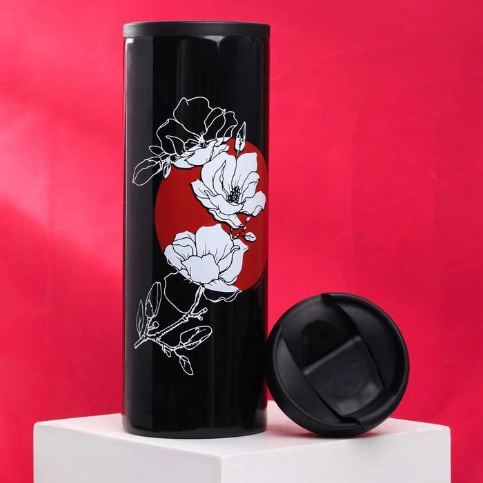 Термостакан Цветы 450 мл 7000568 | Дом и сад