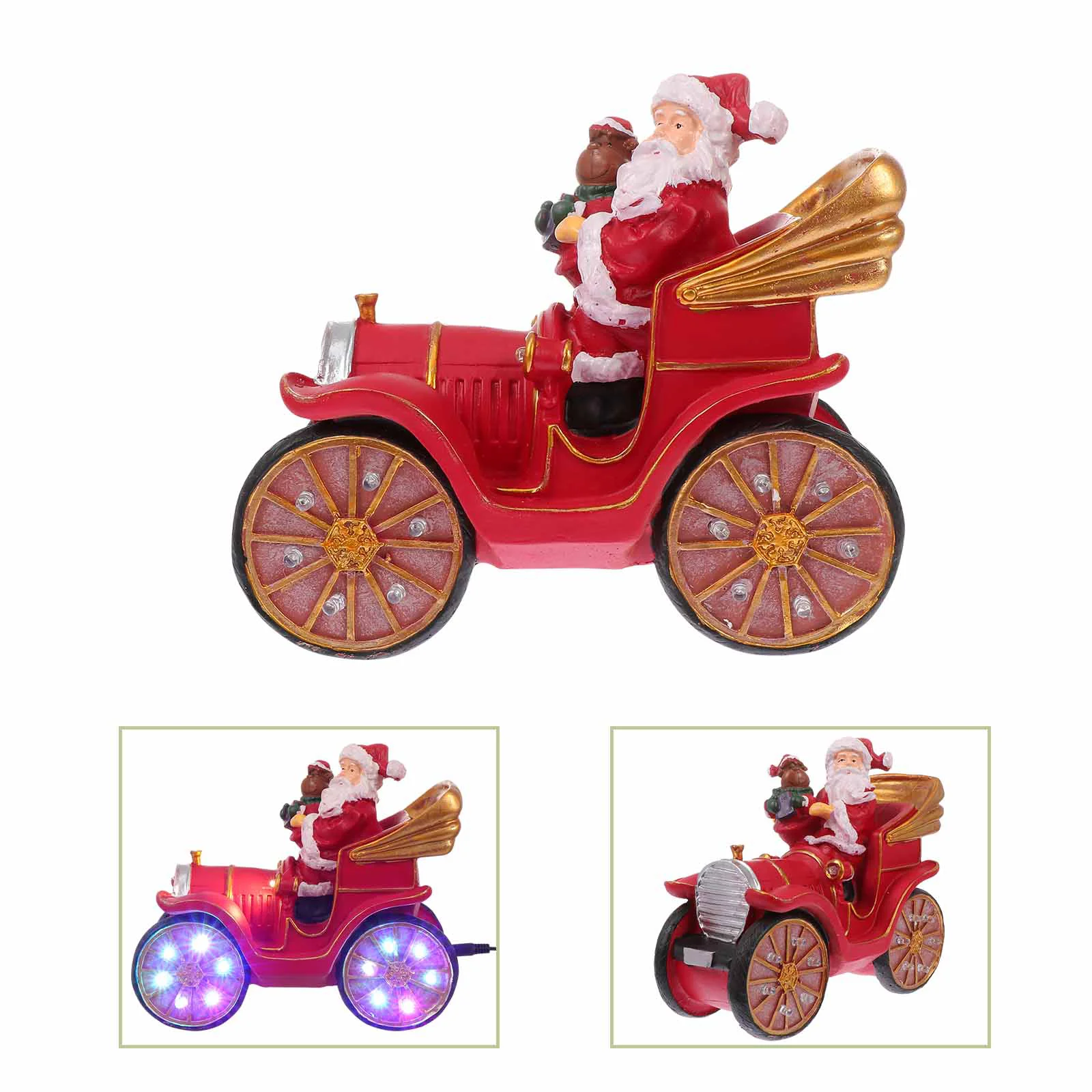 

1Pc Xmas Lighting Decor Creative Xmas Ornament Novelty Xmas Santa Ornament
