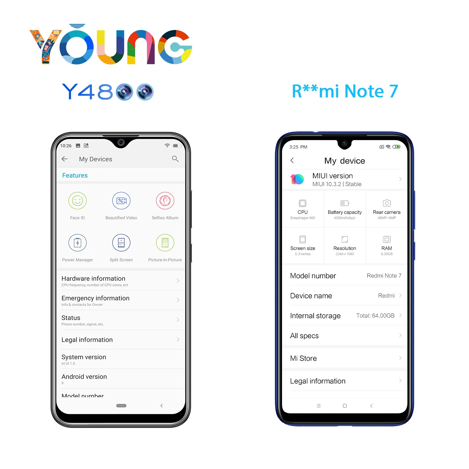 Смартфон Oukitel Y4800 48MP 5MP FF AI камера 16M YOUNGE 6 ГБ ОЗУ 128 Гб ПЗУ Android 9,0 4000 мАч OTG NFC 6,3 ''телефон