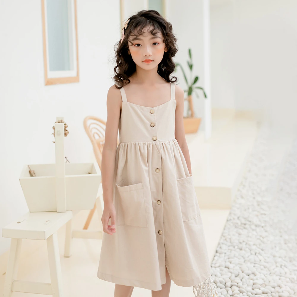 Хлопчатобумажные платья для девочек-подростков лето 2020 новые модные девочек