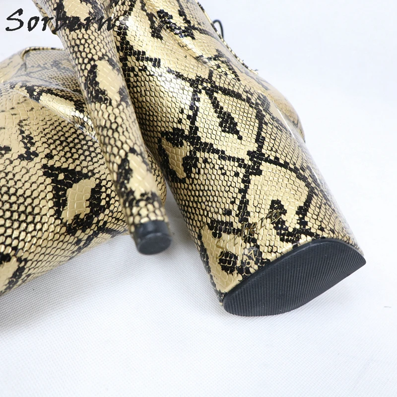 Женские ботильоны со змеиным принтом размеры 34-45 | Обувь
