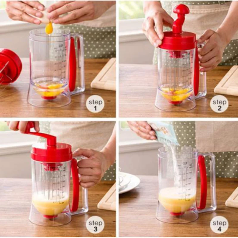 Ручной Дозатор для блинов кекс смеситель теста дозатор блендер инструмент