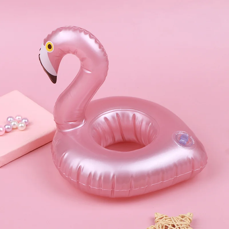 Mini flotador inflable para piscina de flamencos, juguetes flotantes para bebidas, portavasos, juguetes de fiesta para ni&ntilde;os, juguetes de regalo-3