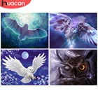 HUACAN 5D DIY Алмазная картина Сова полная квадратная круглая дрель вышивка Бриллиантовая мозаика с животным крестиком Набор для украшения дома