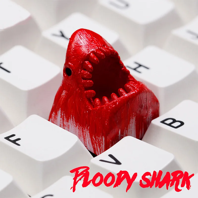 Keycaps Great White Shark Shape высокая точность 3d печать механическая клавиатура