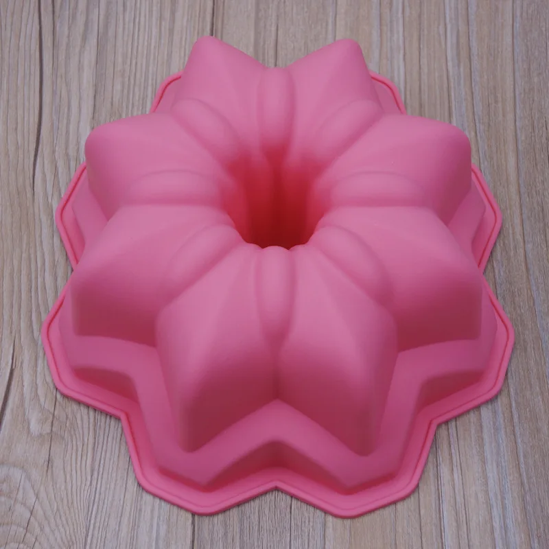 Силиконовые большие формы для торта форма в форме цветка короны инструменты