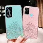 Чехол для Honor 9A, 9S, 9C, 10 Lite, 10i, 8S, мягкий пластиковый чехол с блестками, 8A Prime Pro, 8C, 8X, 9X, прозрачный, со звездами 2020