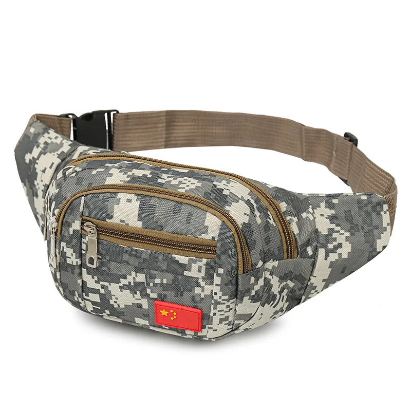 

2021 Camouflage Tactics Waist Bag Outdoor Sports Large Capacity Men's Waist Packs Multi Function Chest Bag Cashier Man Mini Bags