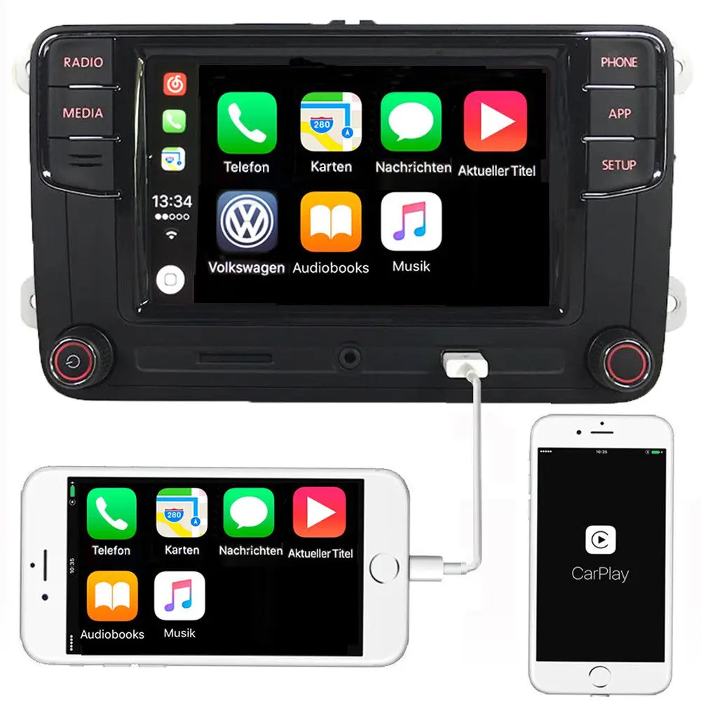 RCD330 RADIO 6," Автомобильная стерео RCD330+ камера CarPlay MirrorLink BT USB RVC для Volkswagen Tiguan Golf 5 6 Passat Polo Touran Caddy TAX FREE - Цвет: RCD330 RADIO