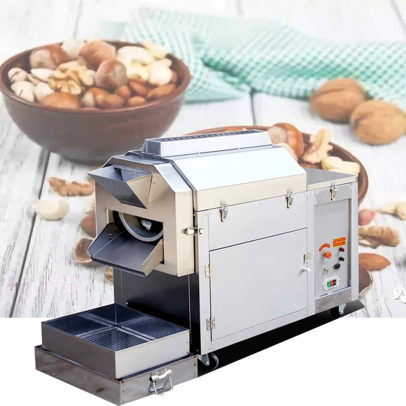 

Commercial Stir-fried Chestnut Machine Gas Heating Peanut Coffee Beans Baking Machine Stainless Steel Nuts Roasting Machine