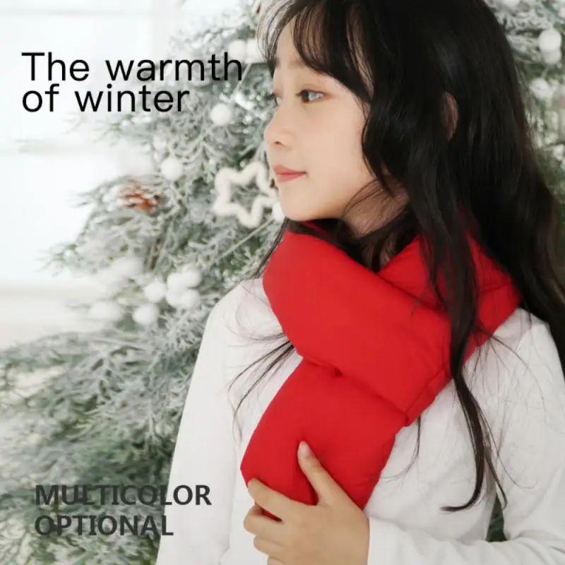 

2021 Children's Neck Warmer Heated Scarf USB Electric Heated Padded Scarf Graphene Electrothermal Winter Outdoor Body Warmer