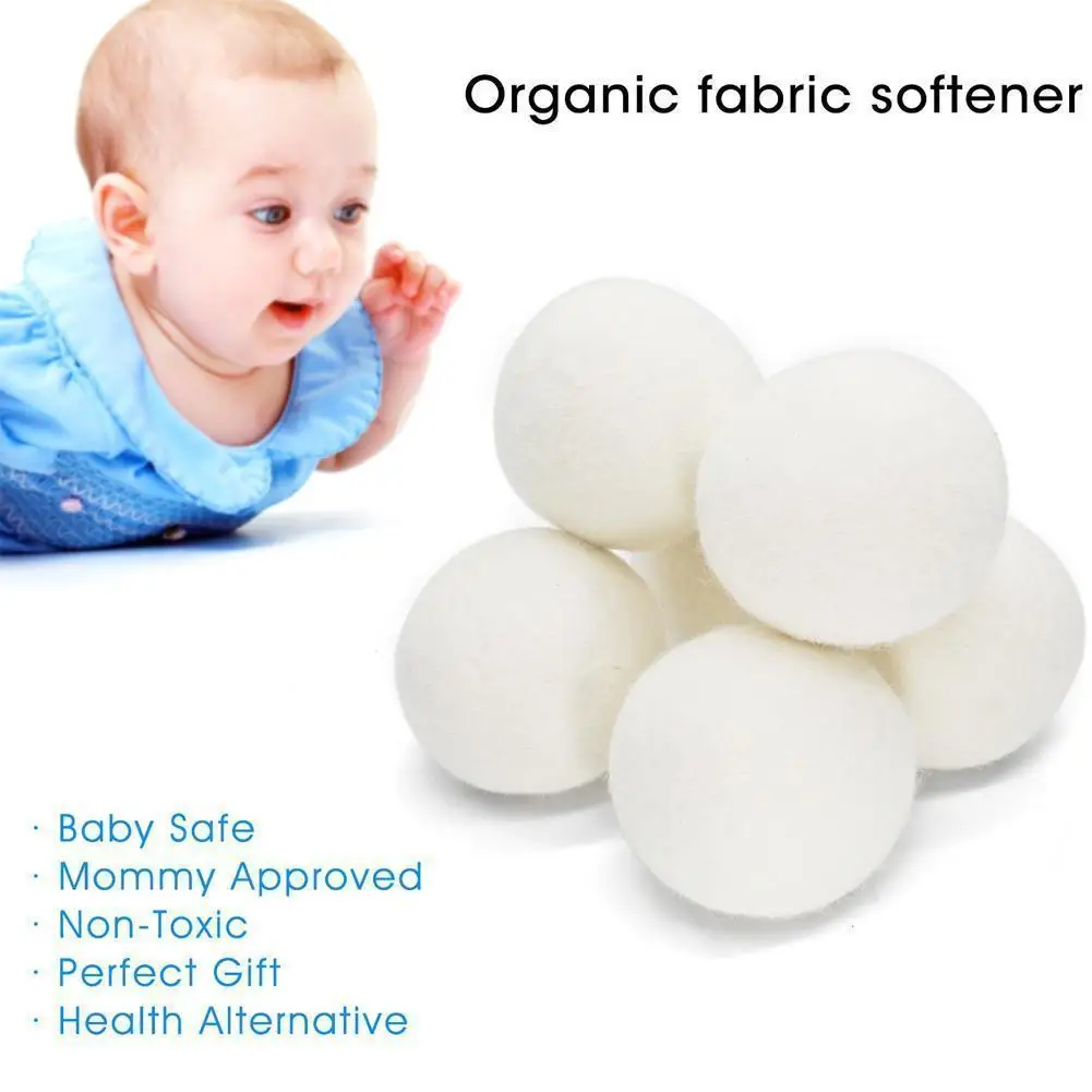 

Laundry Balls Reusable Wool Dryer Ball For Washing Fabric Laundry Ball Tumble Clothes Dryer Softer Cleaning I9S3