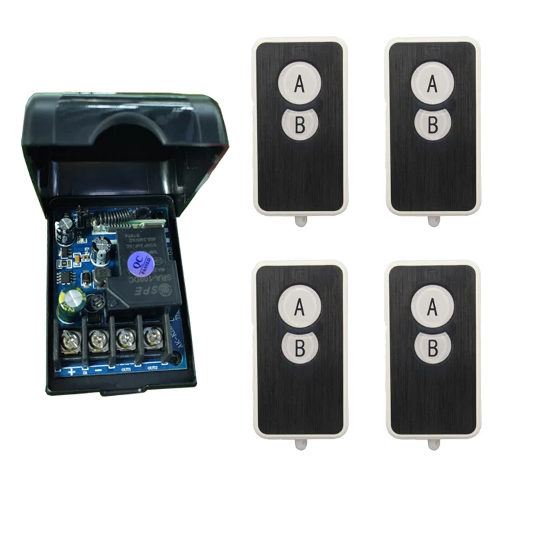 Реле 12 в 24 в 48 в 40 А постоянного тока, беспроводной переключатель с дистанционным управлением, приемник, трансмиттер 433, дистанционное управление освещением/лампой, светодиодный водяной насос