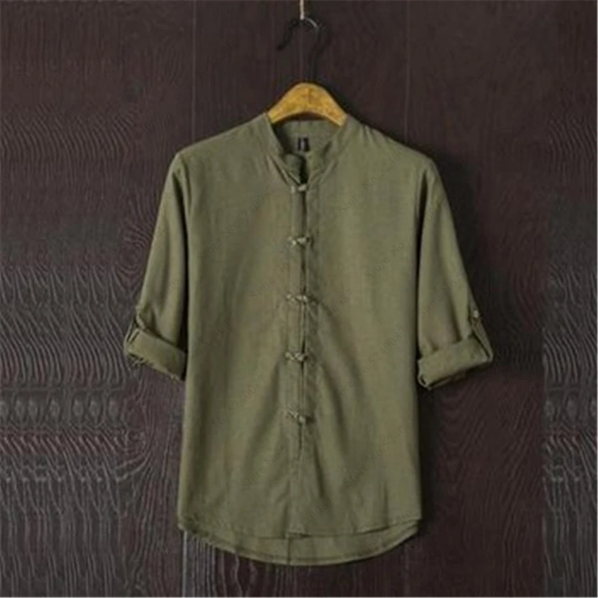 Китайская традиционная льняная футболка в стиле ретро льняные топы Восточный