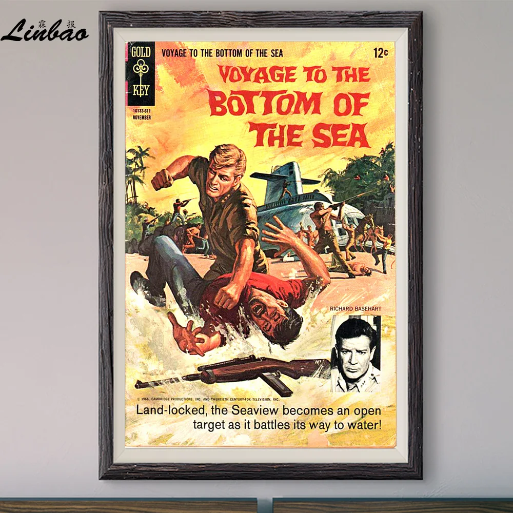 

V421 1966 Voyage to the Bottom of the Sea Vintage Classic Movie Print Silk Poster Home Deco Wall Art Gift