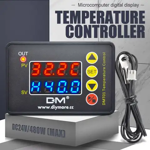 Цифровой термостат C/F 220 в 110 В 24 в 12 В, регулятор температуры, регулятор задержки запуска, звуковой сигнал, сигнализация, Уличный Термометр дл...