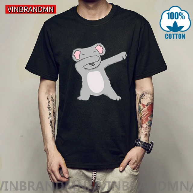 Футболка Kawaii Koala Dab Мужская забавная футболка Dabbing для мужчин Милая с принтом