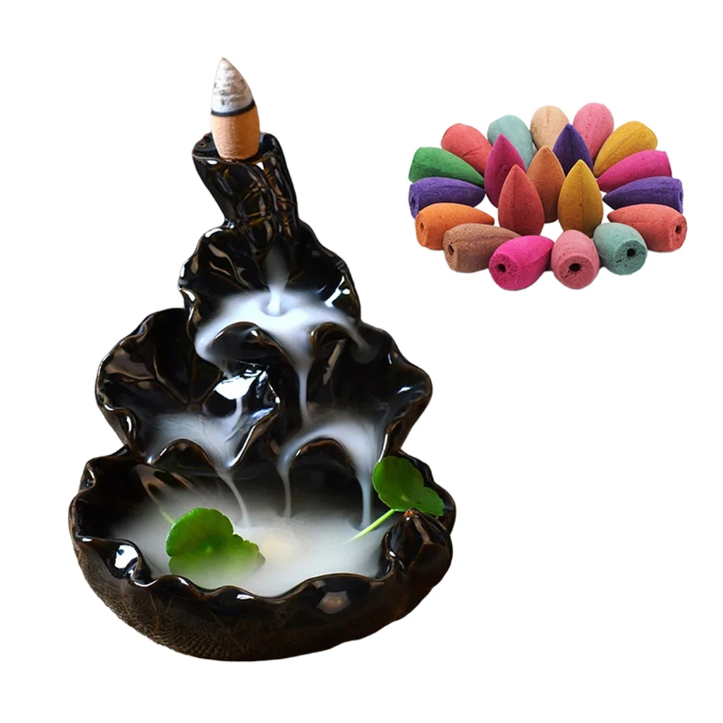 

Backflow Incense Burner Artist Waterfall Censer Yoga Incense Holder Teahouse