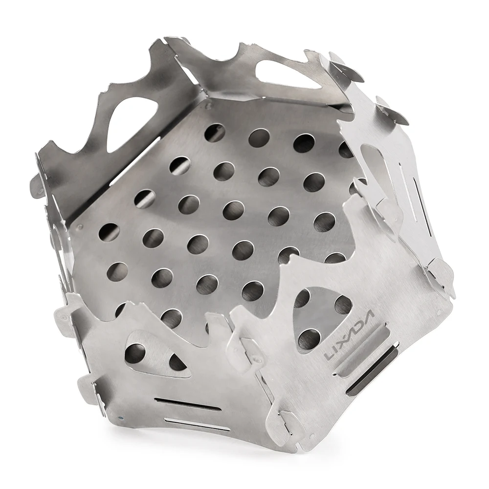 Шестигранная походная дровяная плита Портативная Складная легкая карманная