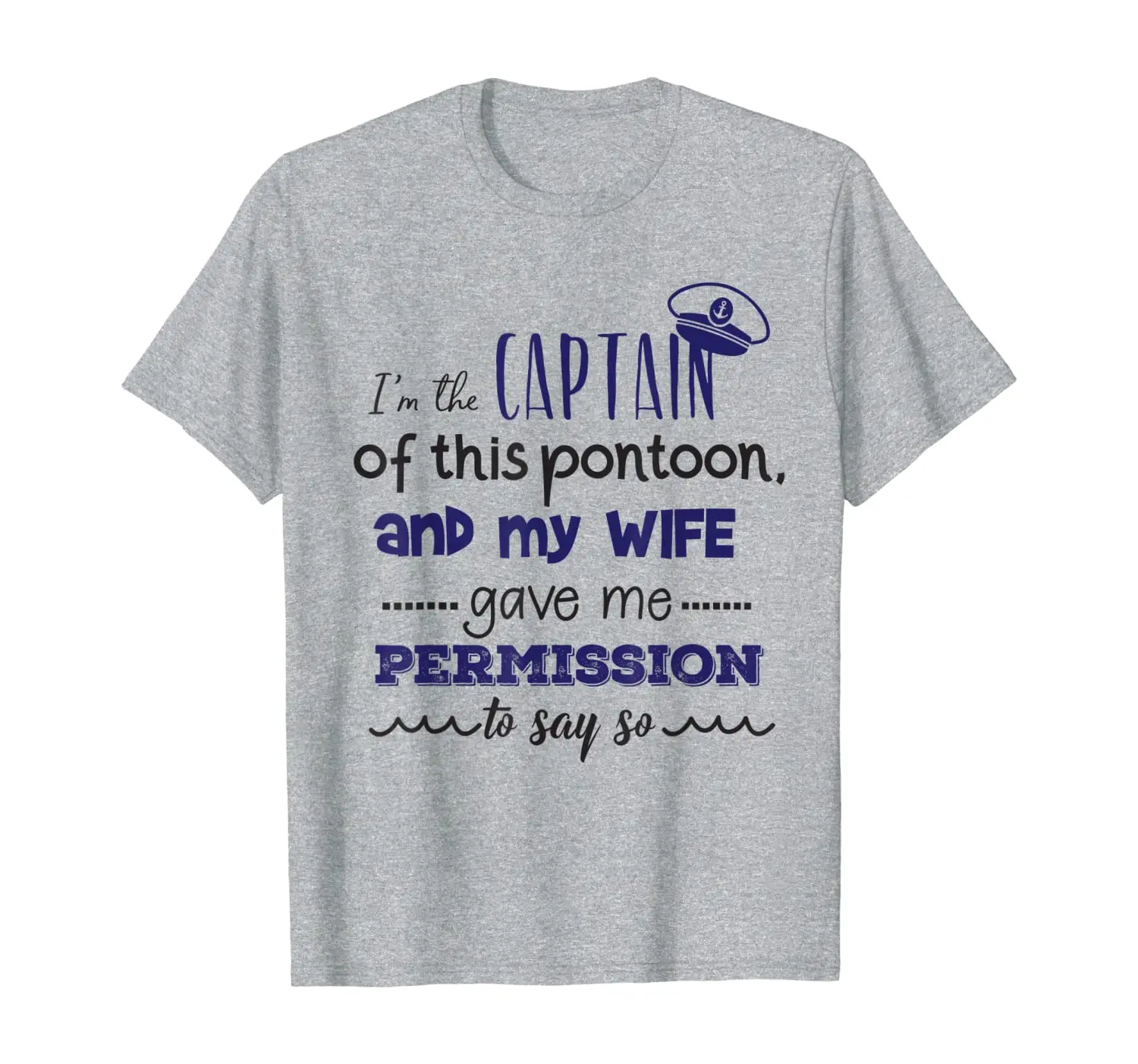 

Понтонная надпись «жена»-забавная понтонная футболка капитана