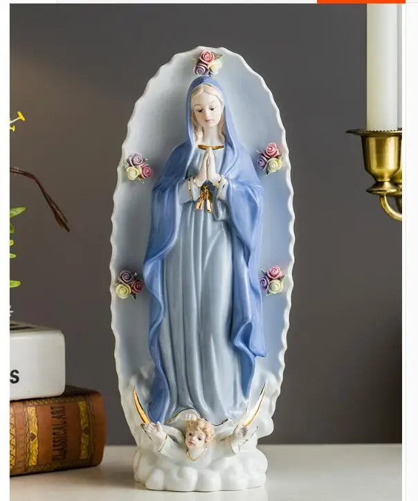 

30CM Large # GOOD Mexico Catholicism HOME ROOM effective blessing Our Lady of Guadalupe Virgin Mary pray china Ornament