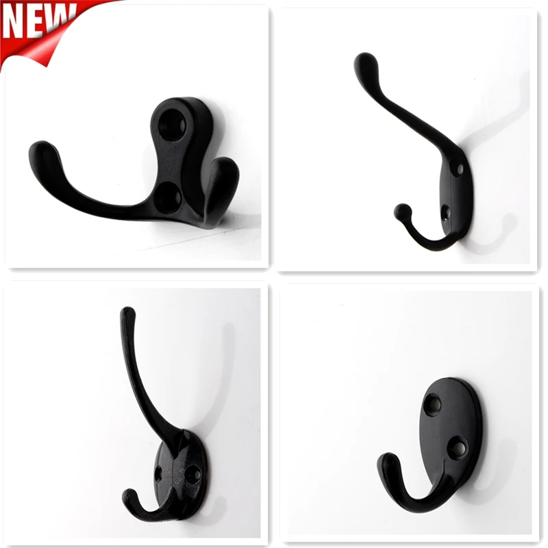 2019 винтажный черный крючок для полотенец настенный пальто одежды в ванную