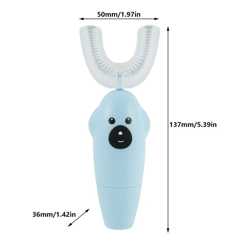 

Children's Smart U-shaped Lazy Toothbrush Mouth Brushing And Oral Cleaning IPX5 Waterproof Low-frequency Vibration