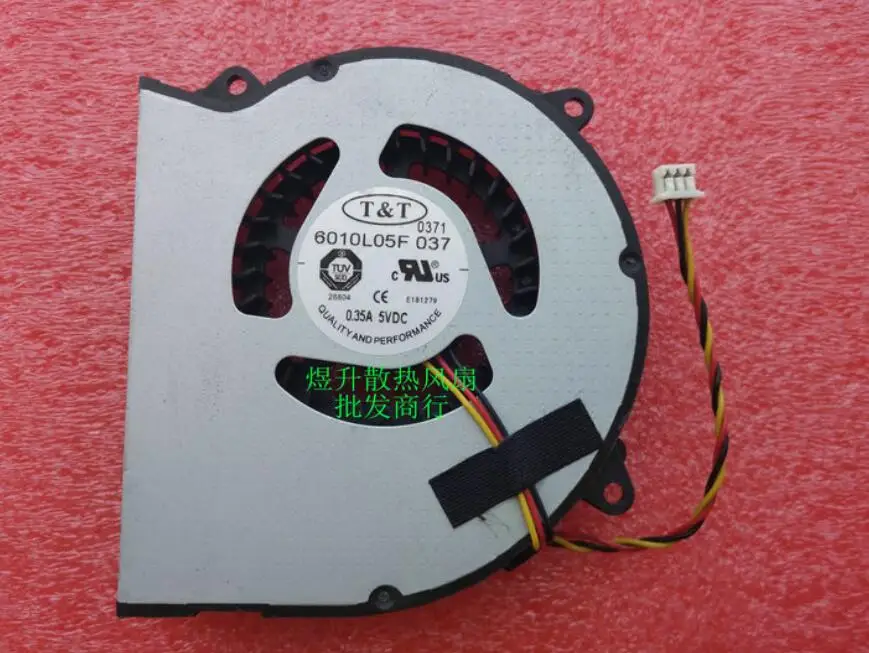 Трехпроводной охлаждающий вентилятор для ноутбука T & T 6010l05f 037 DC5V 0.35A