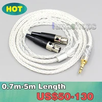 2 5mm 4 4mm xlr 8 core silver plated occ earphone cable for hedd air motion transformer heddphone one