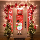 4 шт. в упаковке, Рождественский домашний декор, подвесное украшение для двери, окна, Счастливого Рождества, баннер, гирлянда, новинка, natal deco