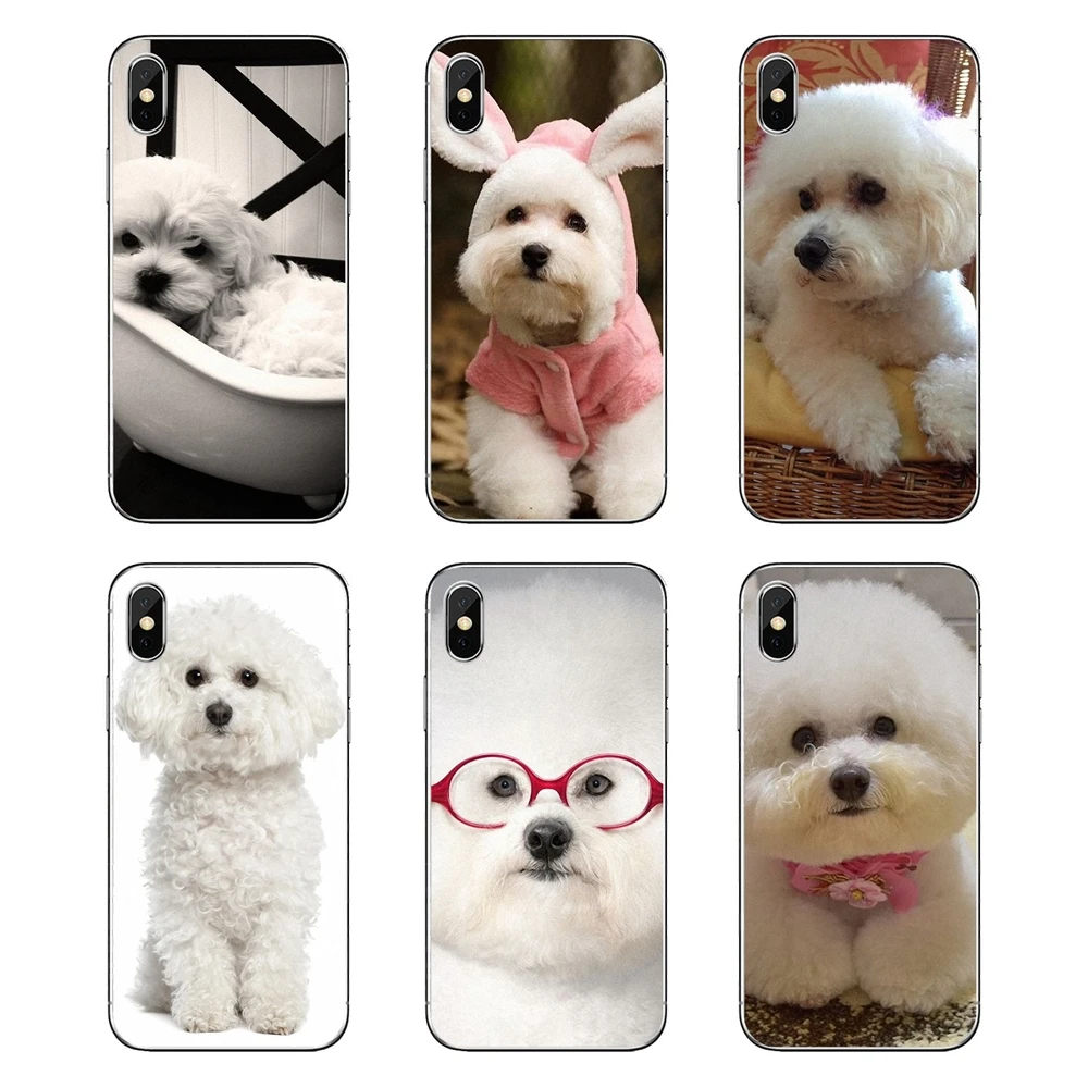 Прозрачный мягкий чехол Чехлы бишон фризе Собака Щенок для Huawei Honor 8 8C 8X9 10 7A 7C