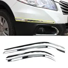 Для Suzuki S-Cross Scross Sx4 2014 2015 2016 2017 кузов автомобиля передний задний Боковой бампер Защита углов Стайлинг ABS Хромированная отделочная лампа