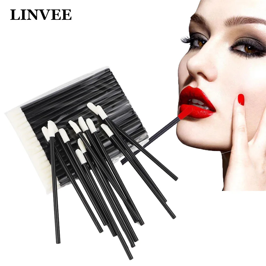Кисть для губ 100 шт губная помада глянцевая палочка ручка портативная