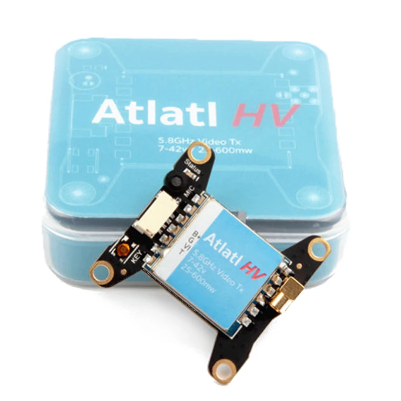 

Holybro Atlatl HV 5.8G 40CH 15mW/25mW/100mW/200mW/400mW/600mW Transmitter witchable AV VTX FPV Transmitter For RC Model Drone