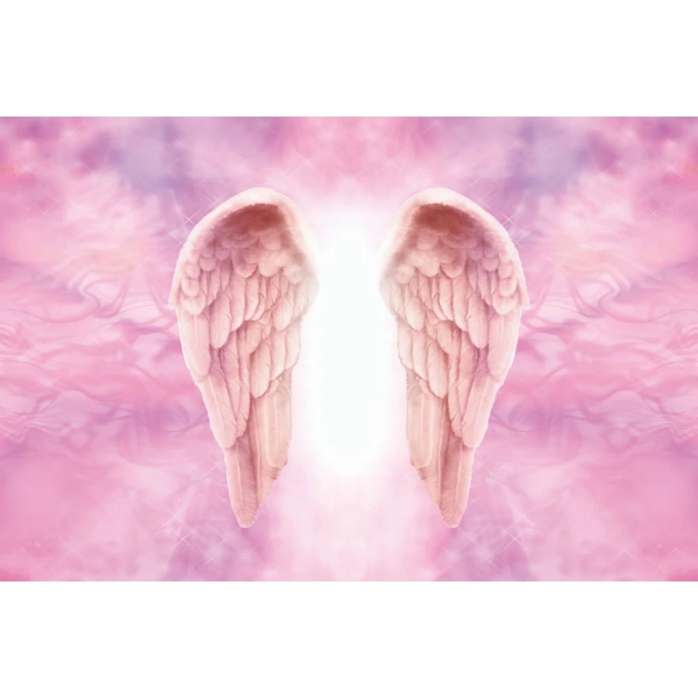 Виниловый фон для студийной фотосъемки с крыльями ангелом принцессой малышом