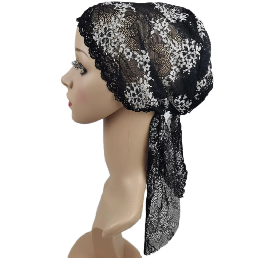 Кружевное нижнее белье мусульманский хиджаб внутренняя шапка женская ниндзя