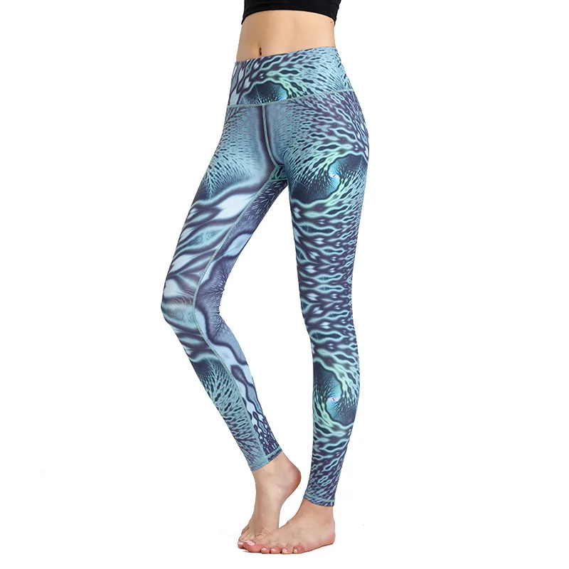 

Sport Leggings Women Yoga Pants Workout Fitness Clothing Jogging Running Pants Gym Tights Stretch Print Sportswear Yoga Leggins
