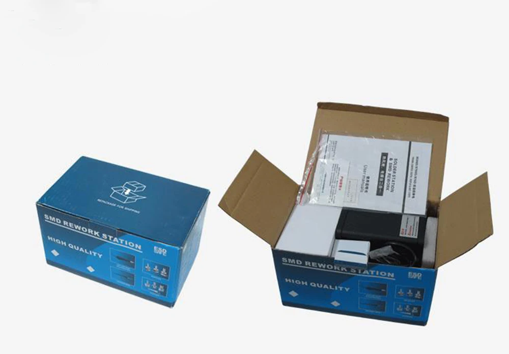 Тепловая пушка паяльная станция Saike 8586D цифровая и паяльник 2 в 1 220 В