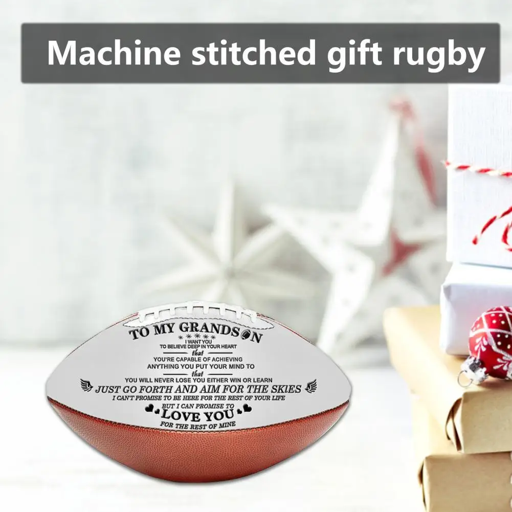 

Best Gifts For Your Beloved Son! Dad to My Son Gifts Outdoor Sport Rugby Ball American Football Ball Vintage For College Teenage