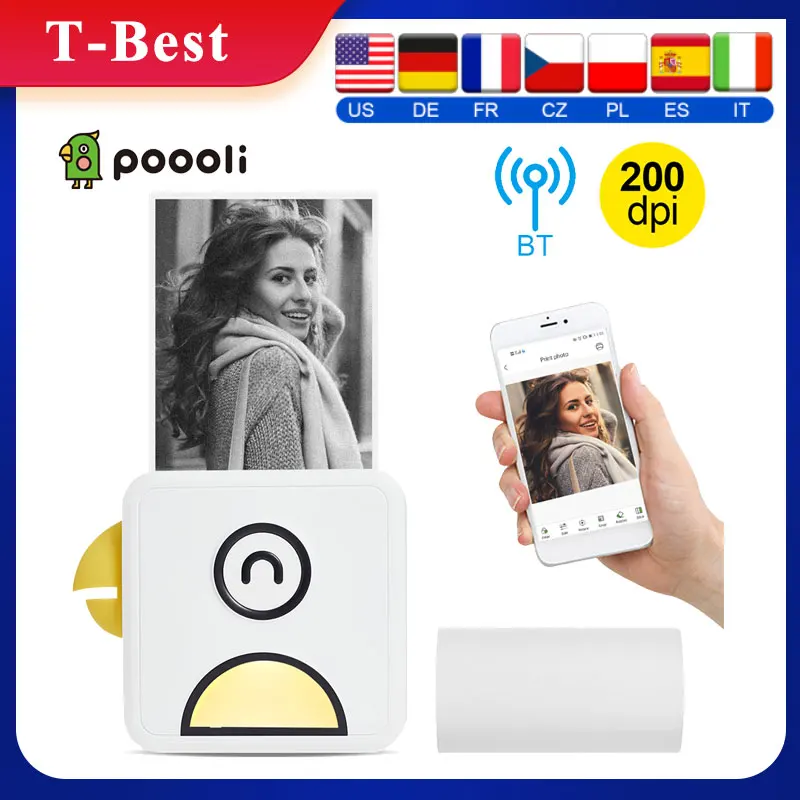 Карманный Термопринтер для фотографий 200 точек/дюйм | Компьютеры и офис