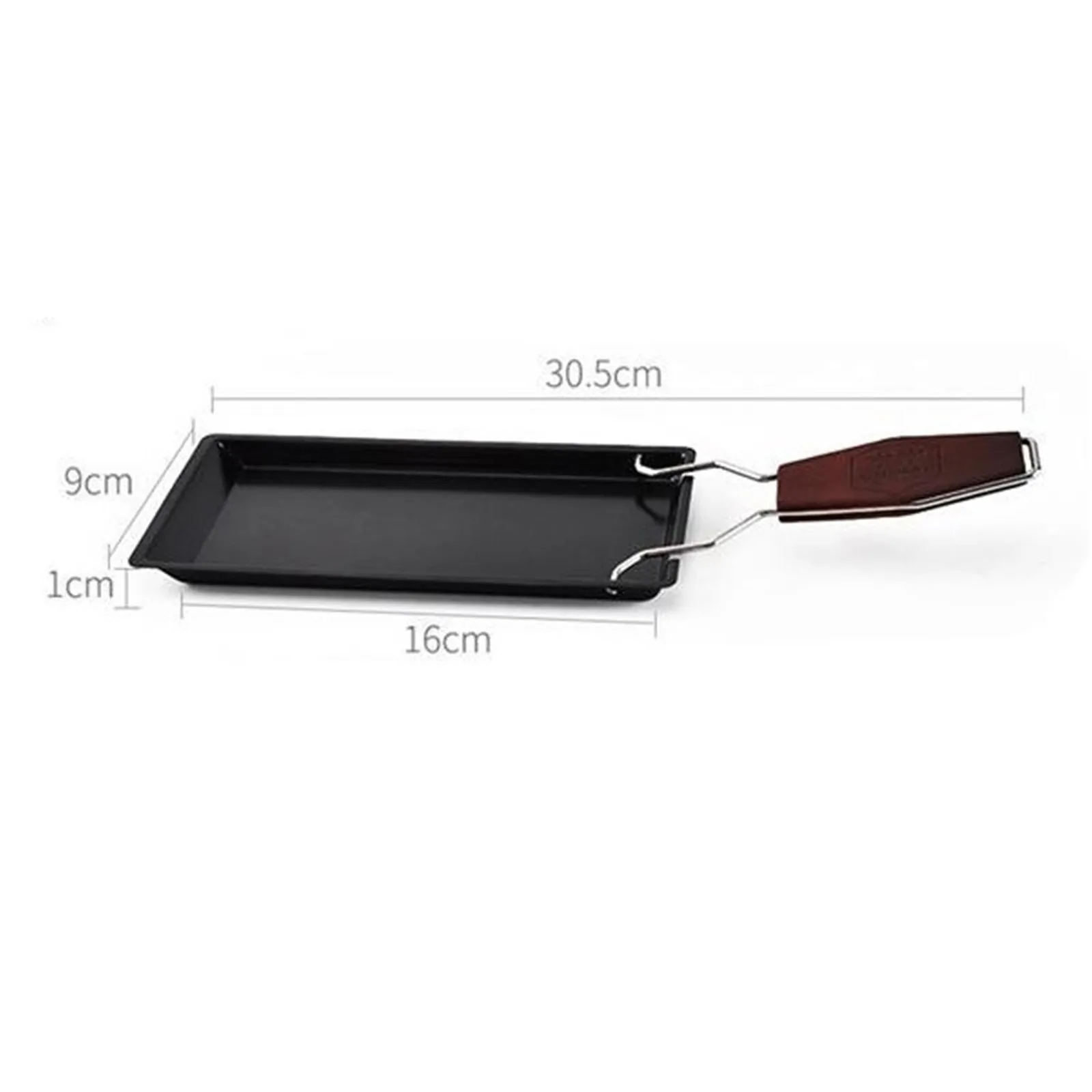 

Barbeclette Cheese Non Stick Melting Pan Mini Cheese Baking Tray For Home Wire Handle Baking Pan With Small Spatula ZD