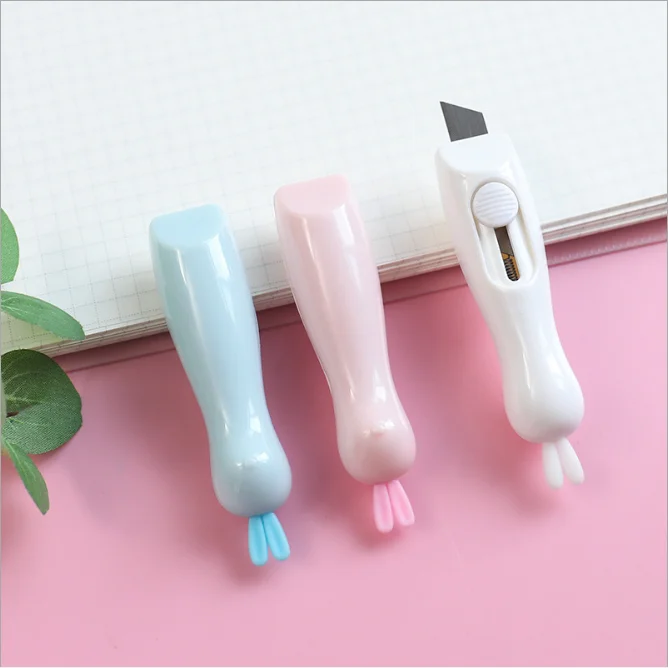 2 pcs Pen knife Paper cutter Utility Cleaver cartoon Metal Box Pocket Craft Knife cute girl school supplies | Канцтовары для офиса