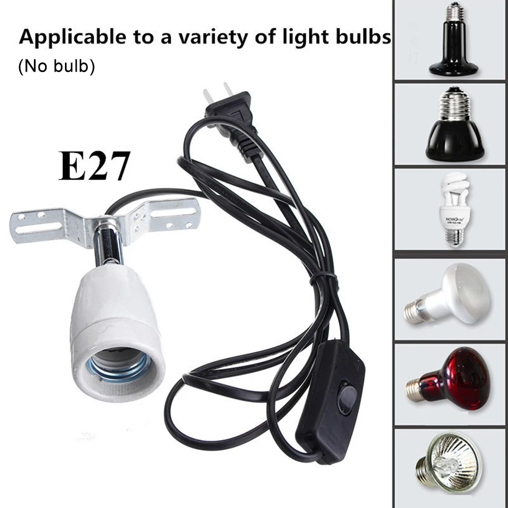 Вращающаяся термостойкая лампа E27 400 Вт с выключателем|Освещение для аквариума| |