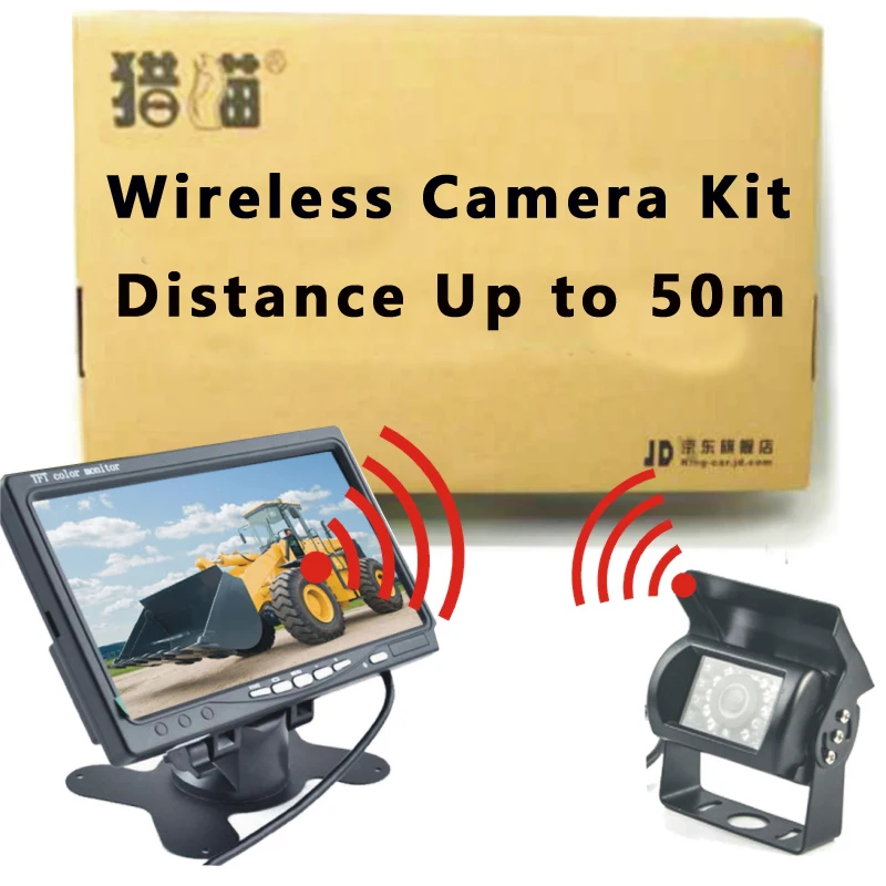 Беспроводная автомобильная парковочная камера 12 В 24 ночного видения заднего