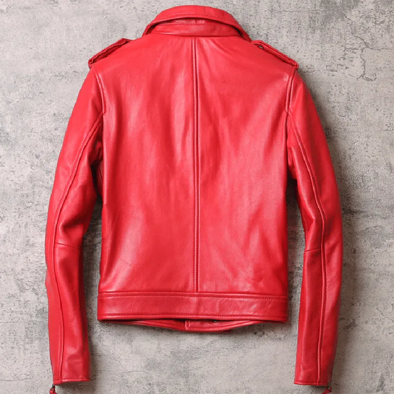 Genuine Leather Automotive Zipper Jacket and Coats Women Street Style Real Leather Sheepskin Jacket Winter Clothes 2020 Overcoat