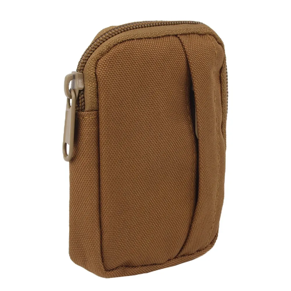 Tan Тактический Molle Чехол 800D Портативный чехол для телефона кошелек сумка держатель поясная сумка аксессуар сумка прочный ремень чехол для охоты - Цвет: Tan