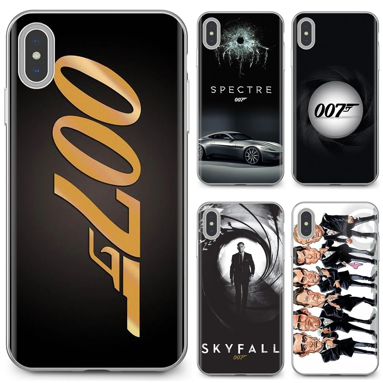 Мягкий чехол для iPhone 11 Pro 4 4S 5 5S SE 5C 6 6S 7 8X10 XR XS Plus Max iPod Touch JAMES BOND 007 SPONSORS Skyfall Spectre |