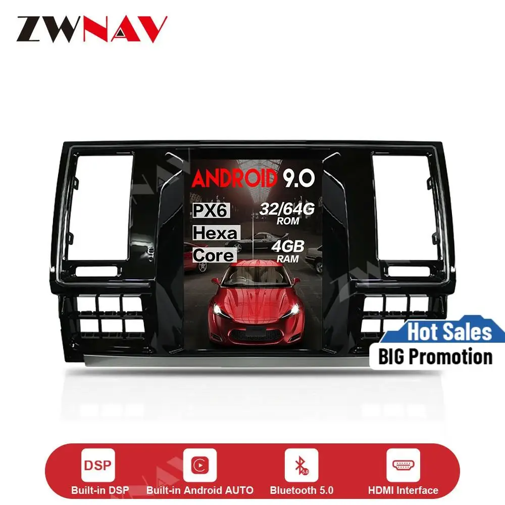 Мультимедийный плеер с сенсорным экраном в стиле Tesla Android 9 0 для VW Volkswagen T6 2016 +