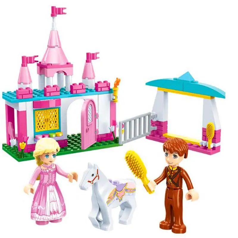 Конструкторы Игрушки Девушки друзья модели наборы Принцесса Зачарованный замок