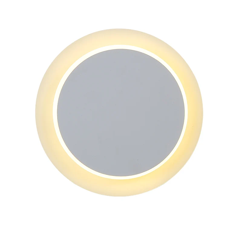 Черный/белый акриловый современный светодиодный настенный светильник для дома